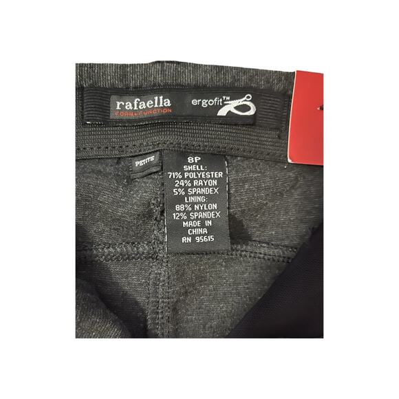 Rafaella jeans women size 8p dark gray ergofit slimming trimming new with tags - Picture 4 of 7